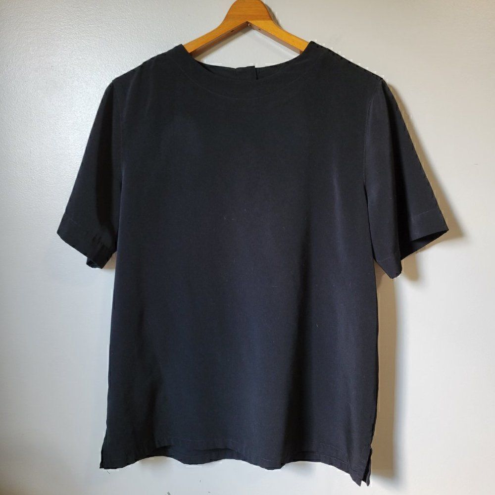 VINTAGE ALFRED DUNNER MINIMALIST BLACK TOP SIZE 8 / M